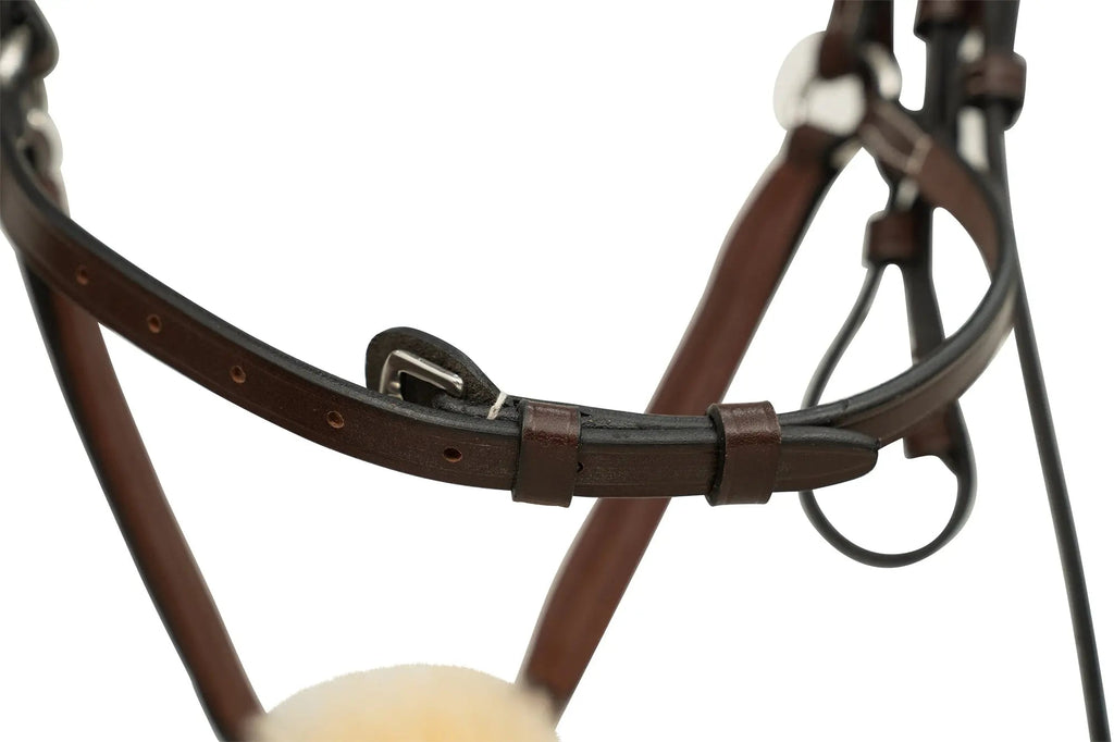 Huntley Equestrian Sedgwick Leather Padded Monocrown Figure 8 Bridle
