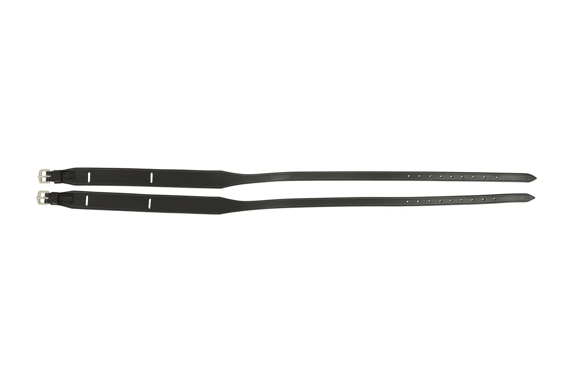 Huntley Equestrian Children's Black Leather Jodhpur Garter Straps