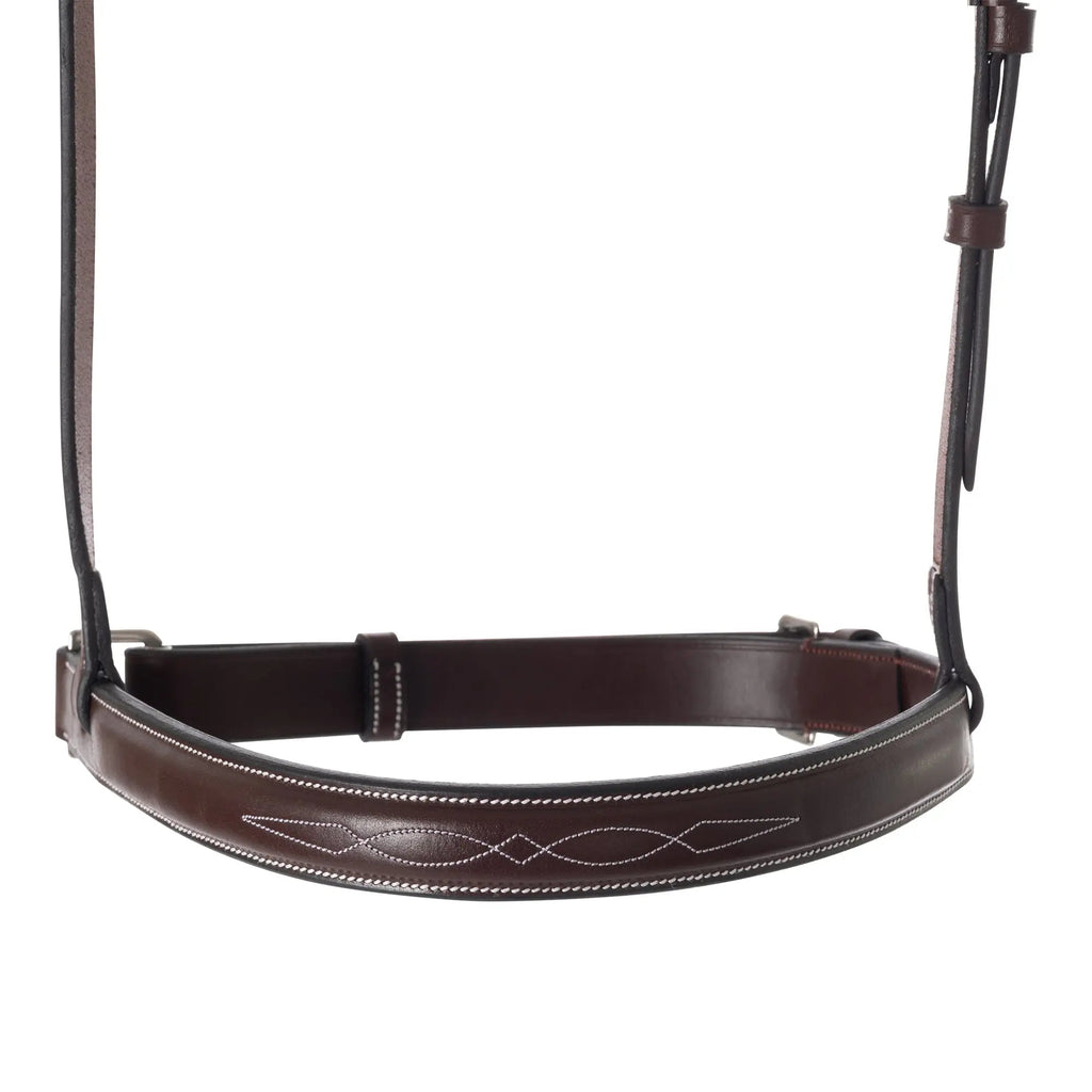 Huntley Equestrian Fancy Stitched Raised Crank Noseband