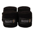 Huntley Equestrian Polo Fleece Wraps, Set of 4, Black
