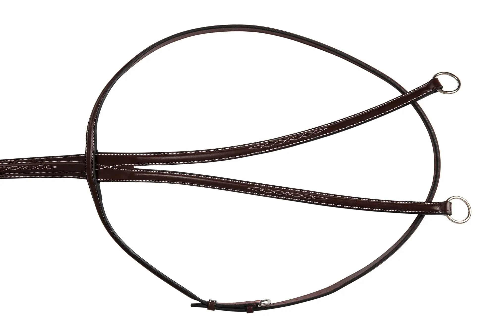 Huntley Equestrian Sedgwick Fancy Stitched Running Martingale, Full Size