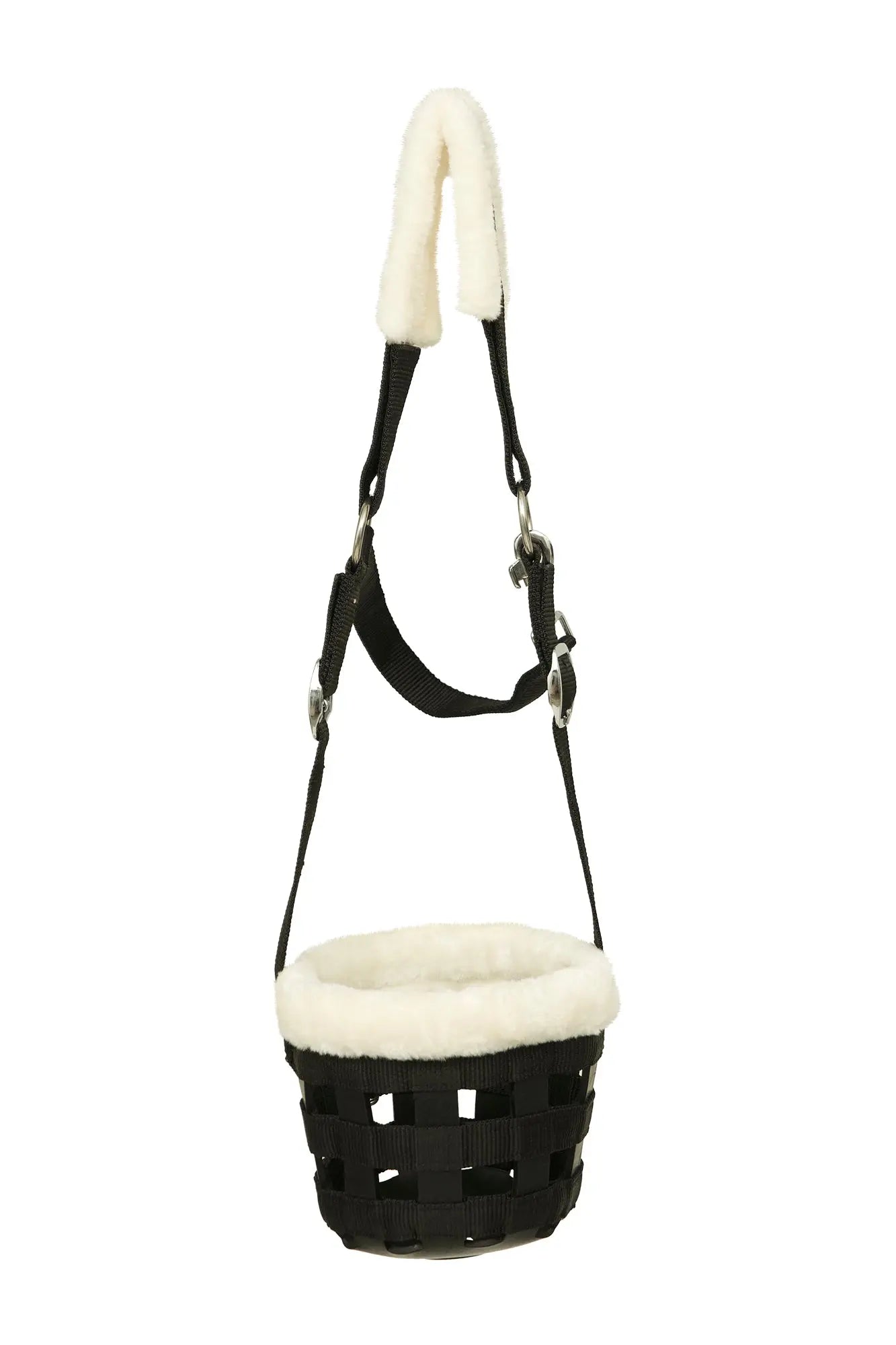 Huntley Fleece Padded Nylon Grazing Muzzle, Black